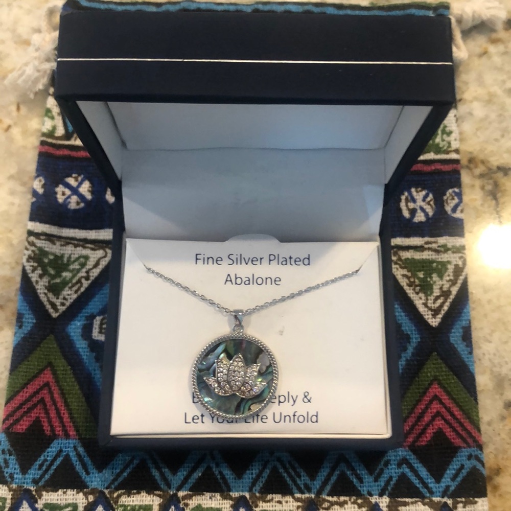 Olivia and Jackson Fine Silver Plated Abalone